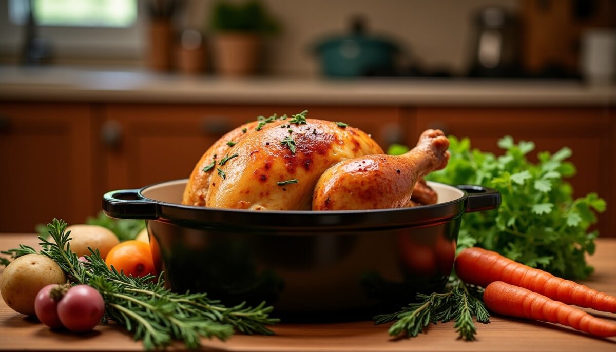 Cuisse de dinde fondante en cocotte : une recette simple et express pour un repas savoureux