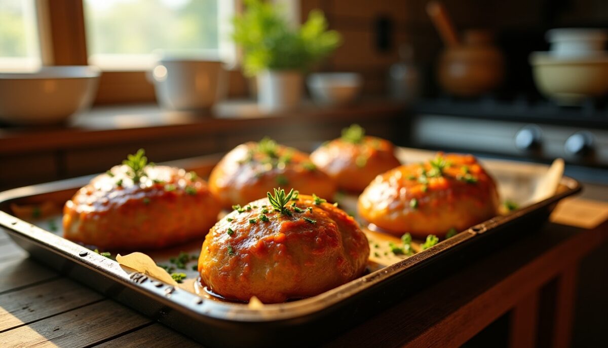 Préparez en un rien de temps des crépinettes de porc moelleuses et savoureuses au four