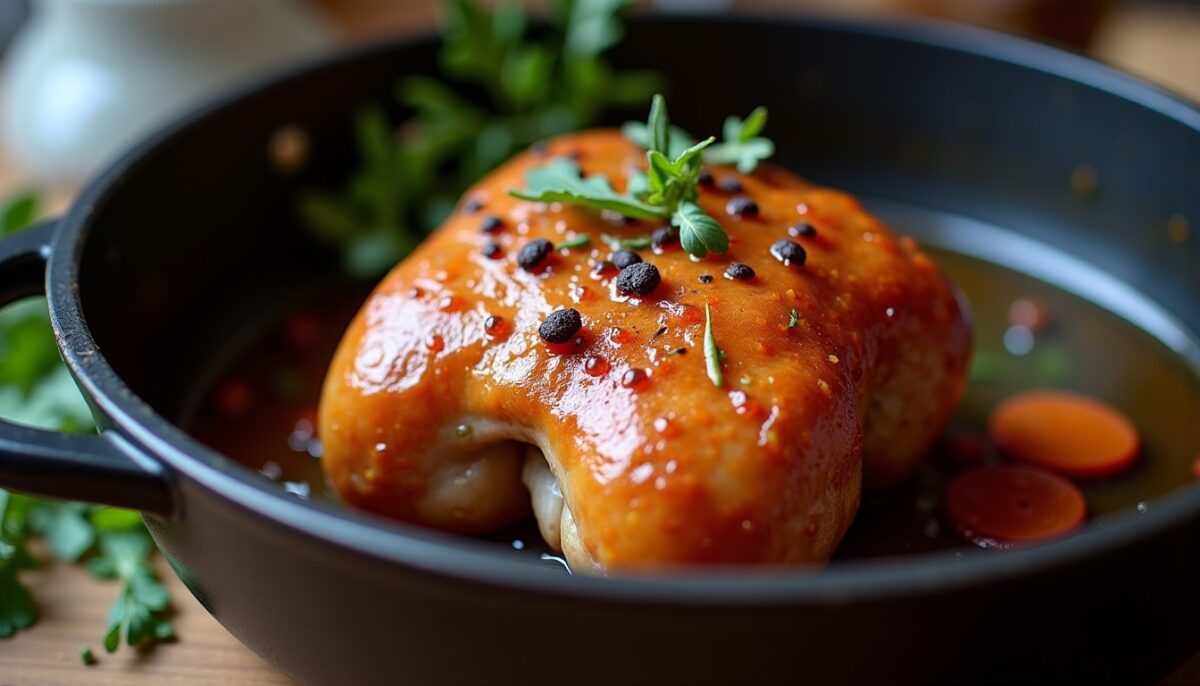 Cuisson parfaite du chapon en cocotte sans four : le guide simple et complet