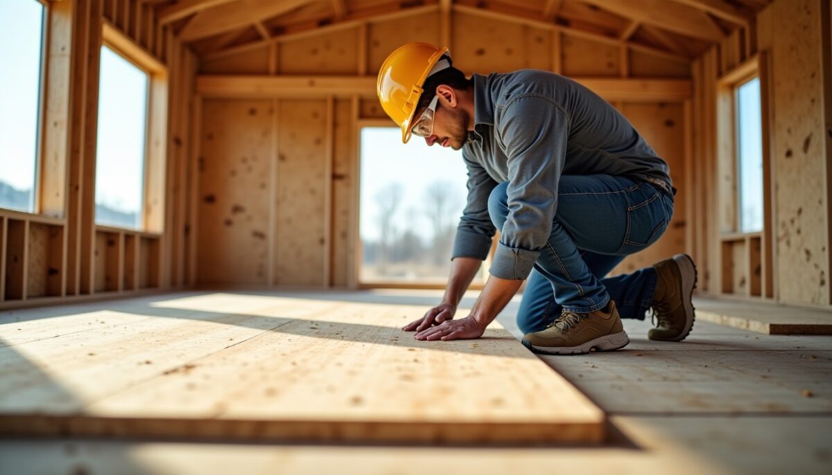 Plancher OSB : choisir entre 18 mm et 22 mm pour un sol solide et durable