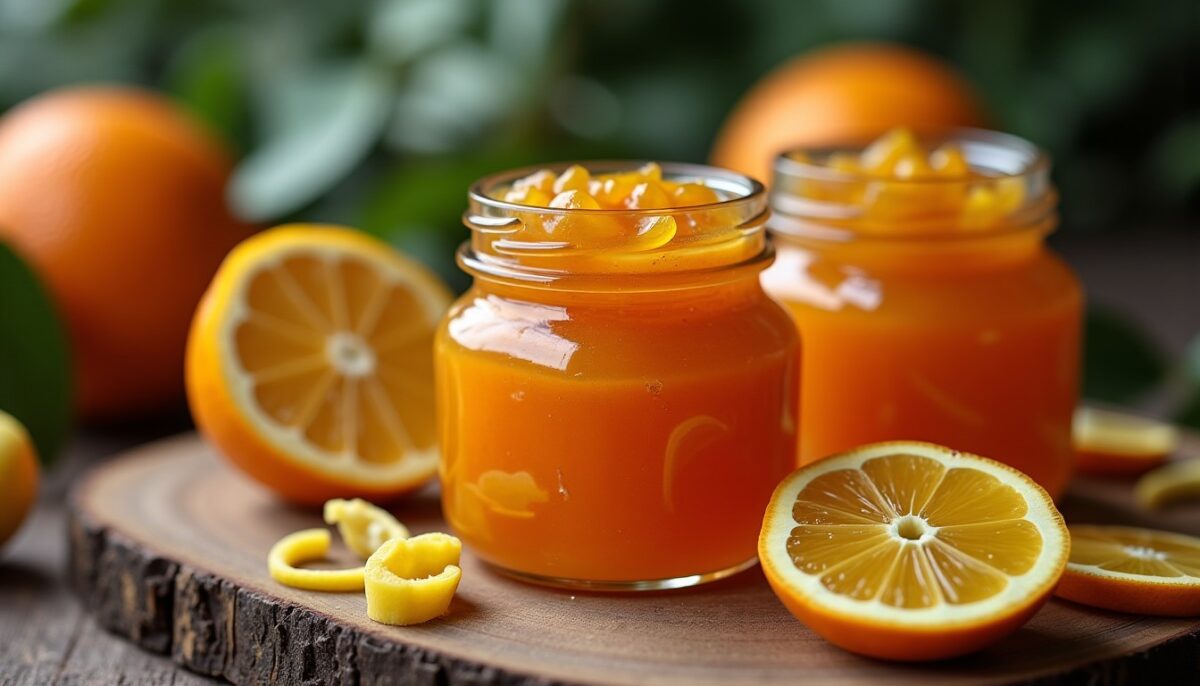 Recette express de confiture d&rsquo;orange et citron aux zestes savoureux