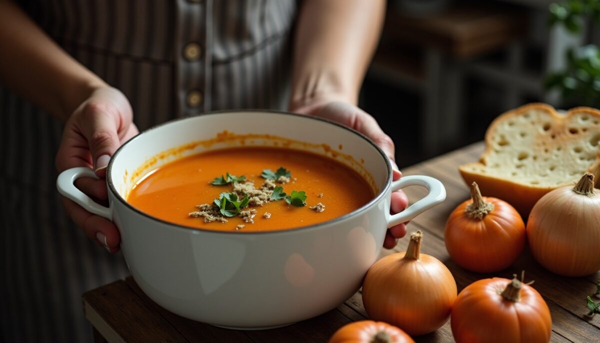 Soupe à l’oignon façon grand-mère : la recette traditionnelle simple et savoureuse