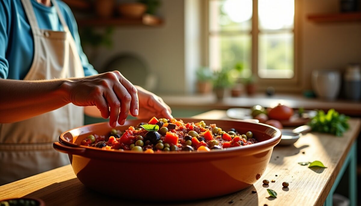 La Caponata Sicilienne de Grand-Mère : Recette Authentique et Simple à Réaliser