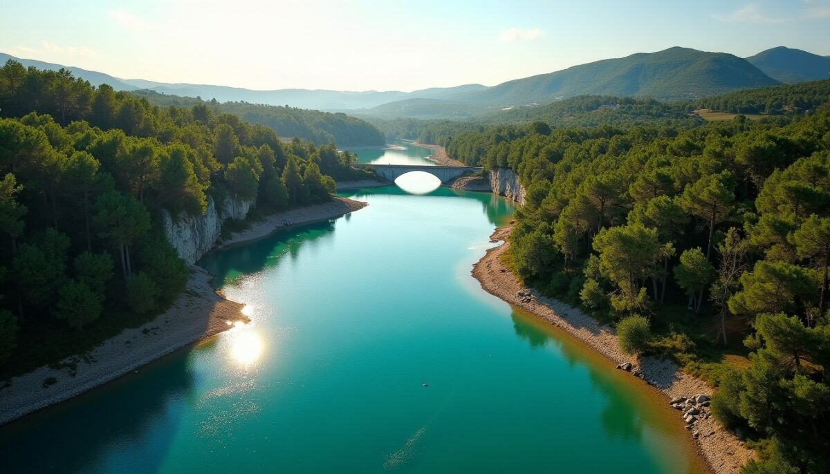 Découverte des coordonnées géographiques du lac de Sainte-Croix : Latitude 43.7715417, Longitude 6.1898262